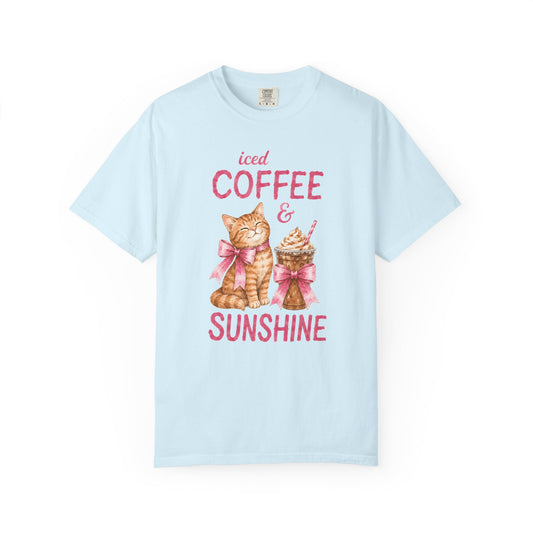 Iced Coffee & Sunshine Cat T-Shirt