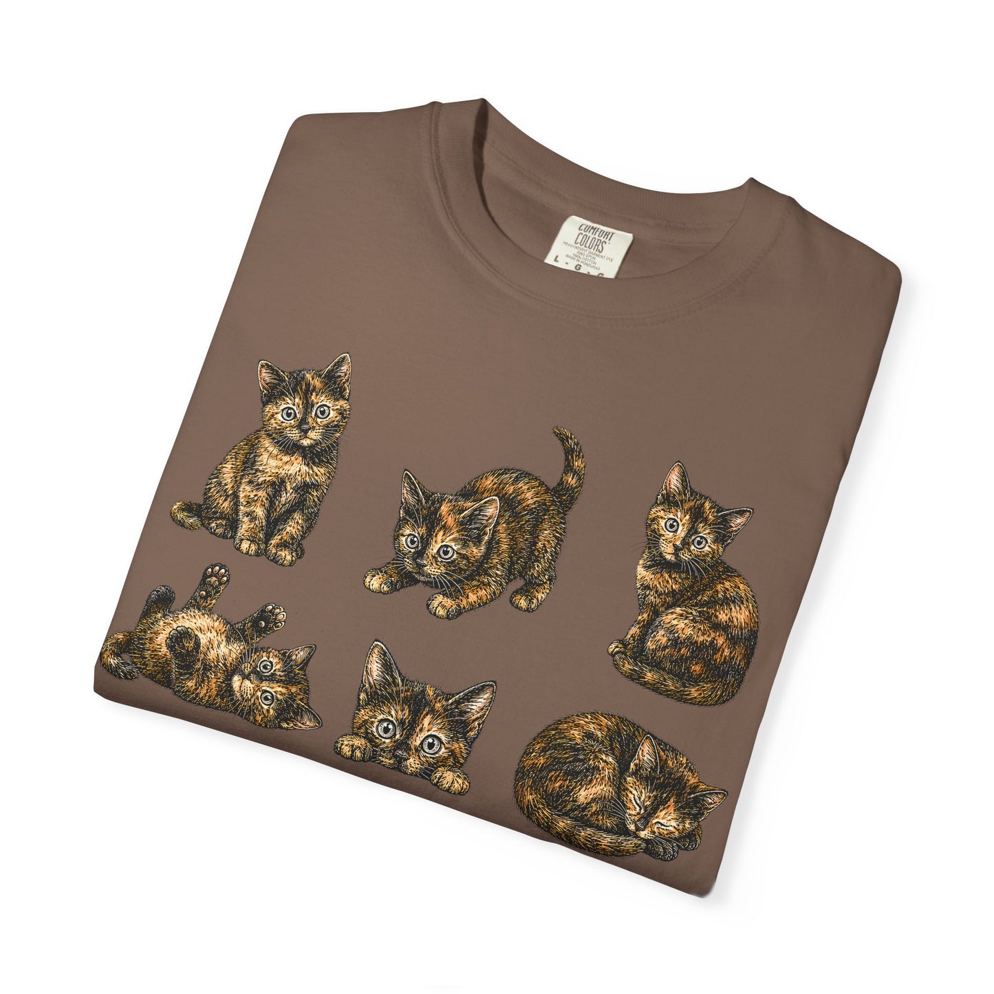 Funny Tortie Positions Cat T-Shirt