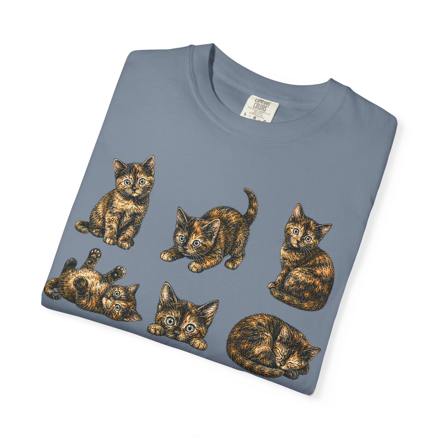 Funny Tortie Positions Cat T-Shirt
