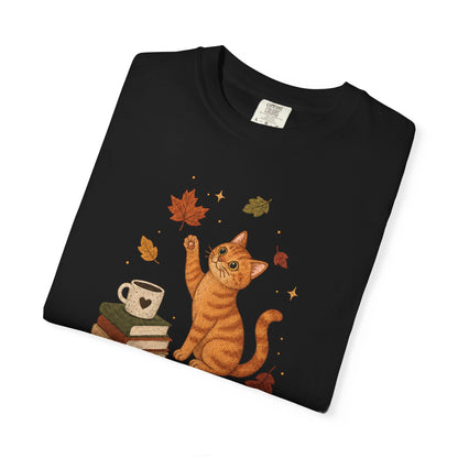 Cozy Fall Orange Cat T-Shirt