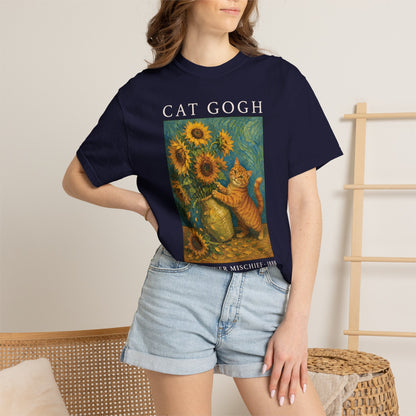 Sunflower Mischief Cat T-Shirt