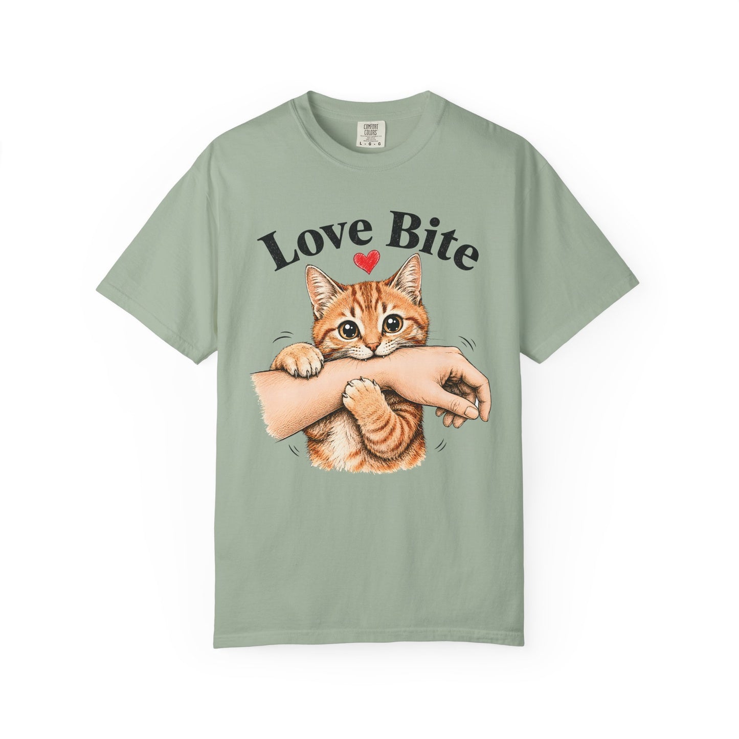 Love Bite Orange Cat T-Shirt