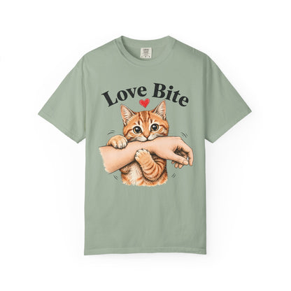 Love Bite Orange Cat T-Shirt