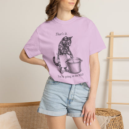 Going in the Soup Tortie Cat T-Shirt