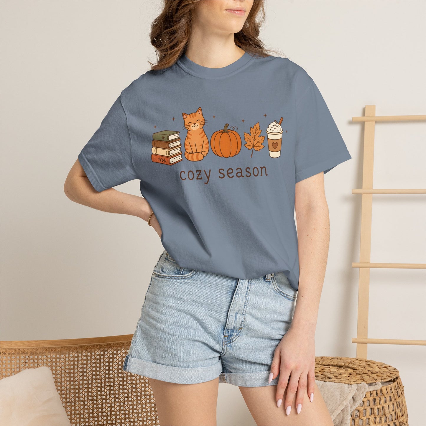 Cozy Season Orange Cat T-Shirt