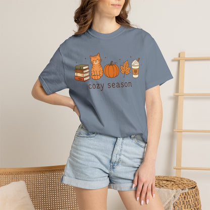 Cozy Season Orange Cat T-Shirt