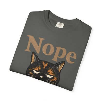 Nope Coffee Tortie Cat T-Shirt
