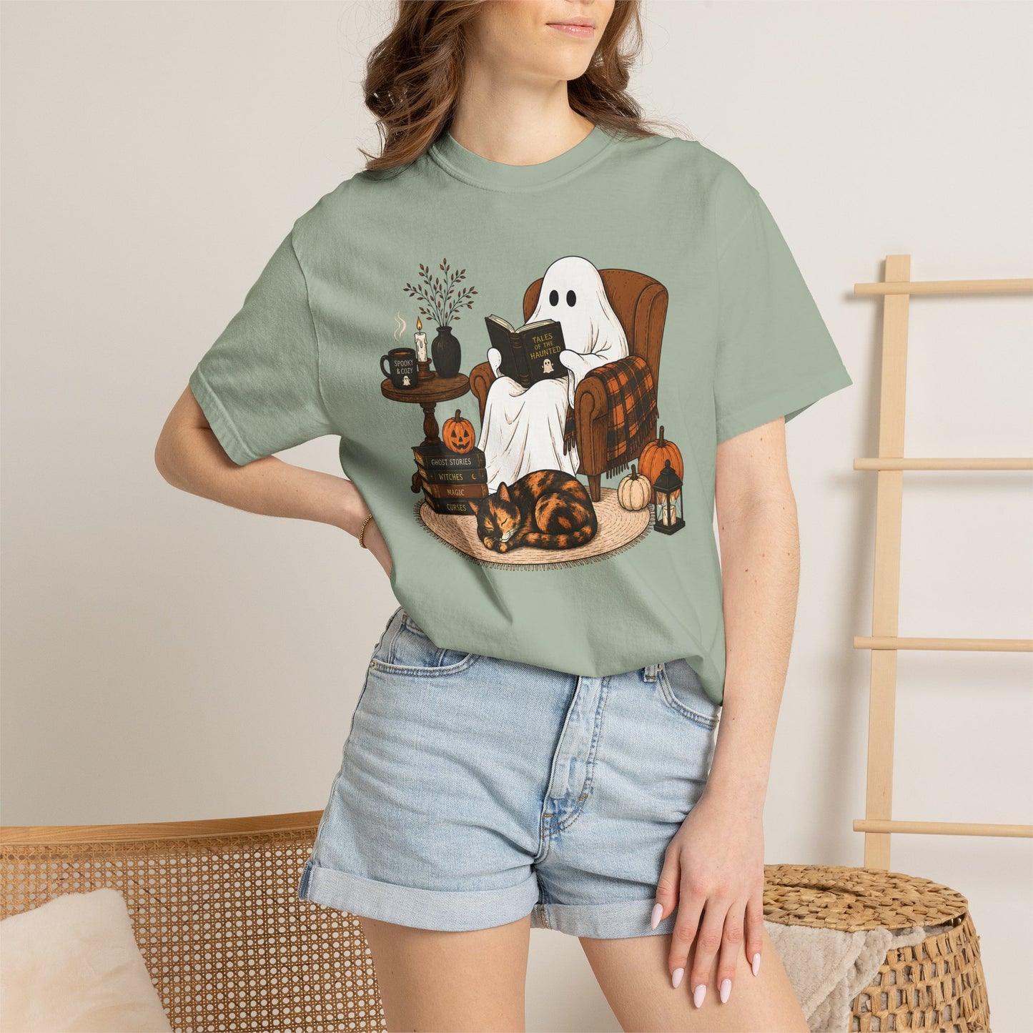 Ghost and Tortie Cat T-Shirt