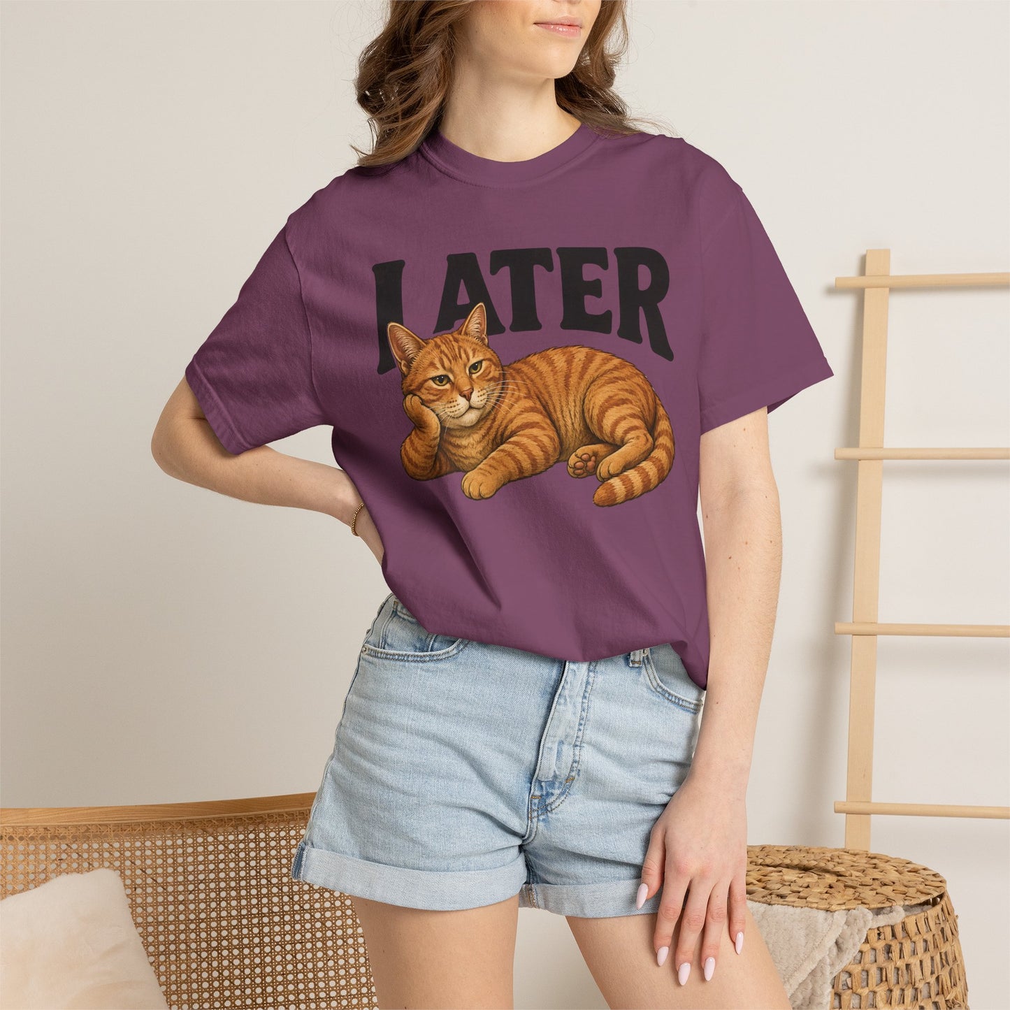 Later Orange Cat T-Shirt