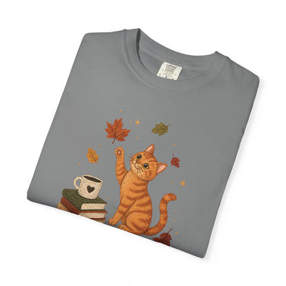 Cozy Fall Orange Cat T-Shirt