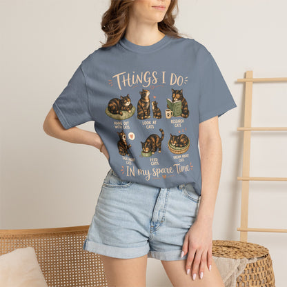 Spare Time Tortie Cat T-Shirt
