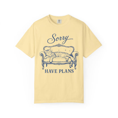 Sorry Have Plans Cat T-Shirt