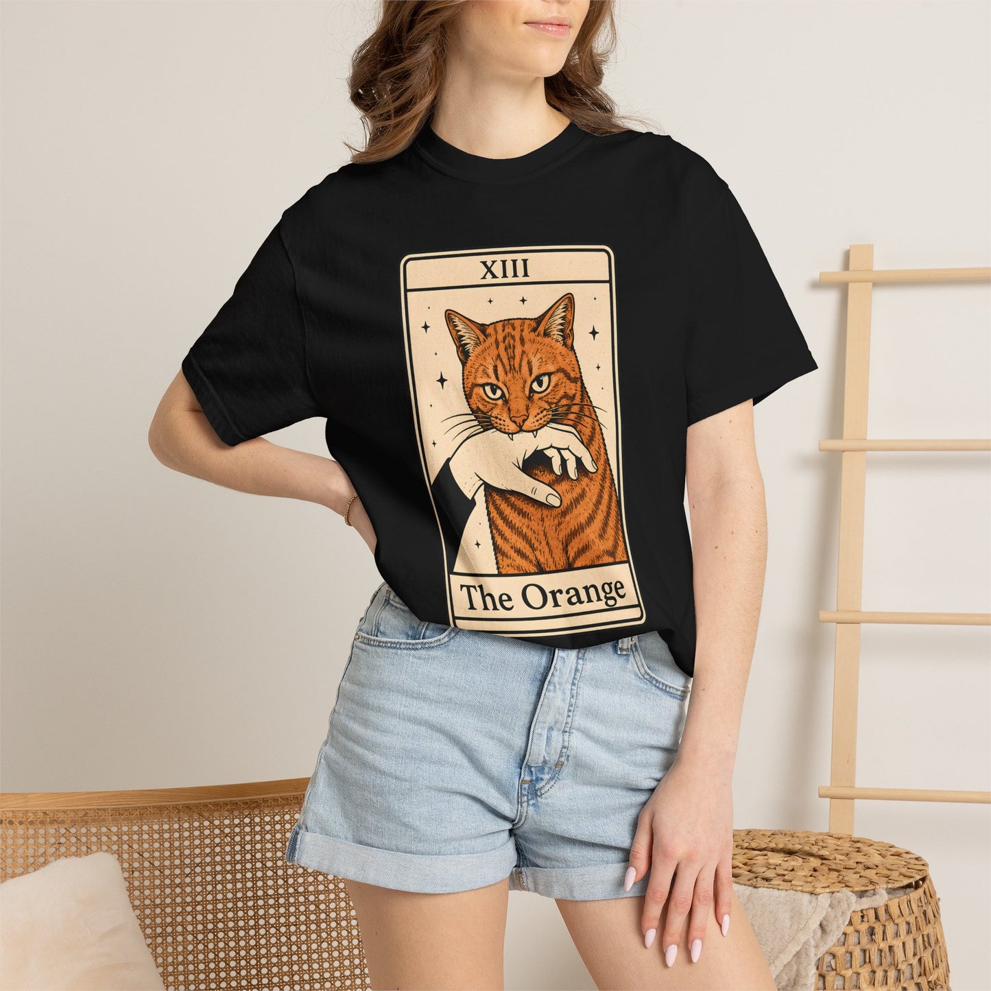 The Orange Tarot Cat T-Shirt