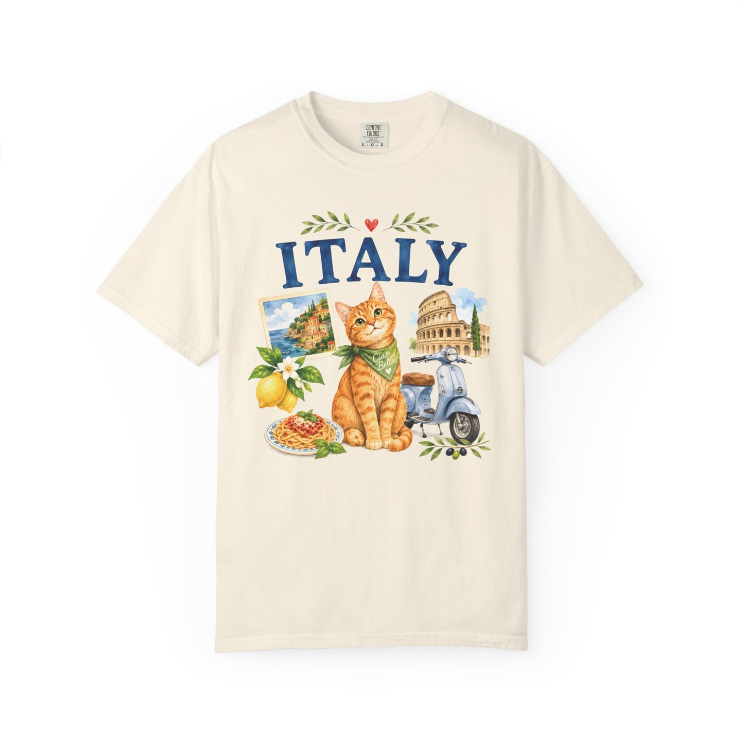 Ciao Bella Orange Cat T-Shirt