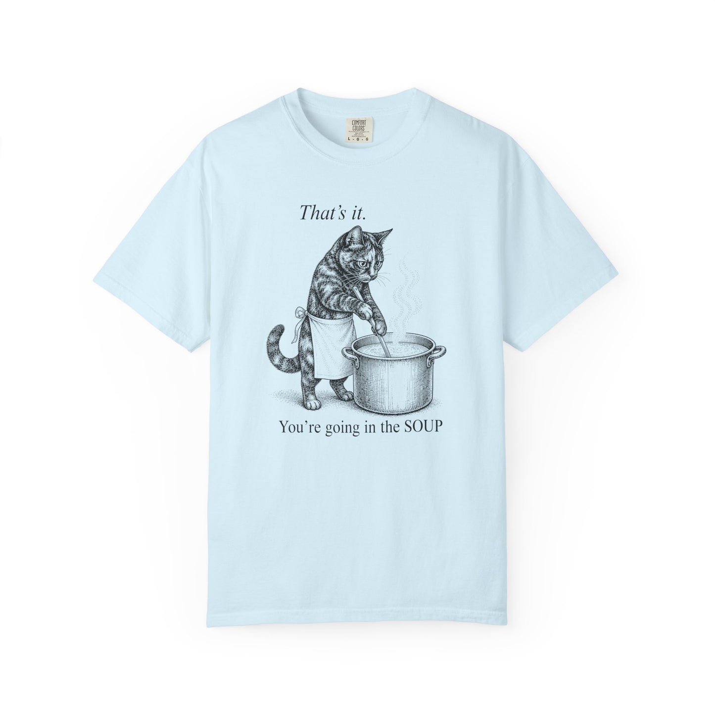 Going in the Soup Tortie Cat T-Shirt