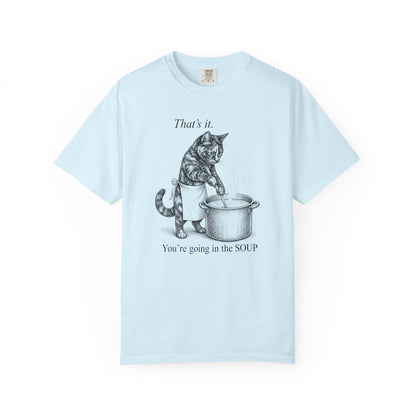 Going in the Soup Tortie Cat T-Shirt