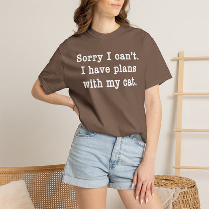 Sorry I Can’t Cat T-Shirt