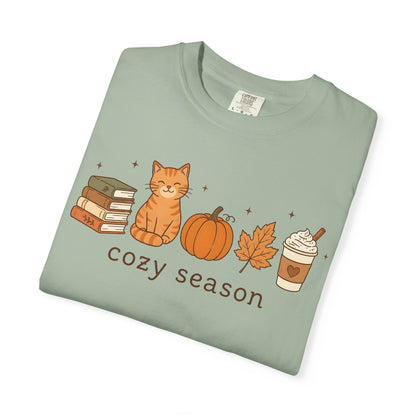 Cozy Season Orange Cat T-Shirt