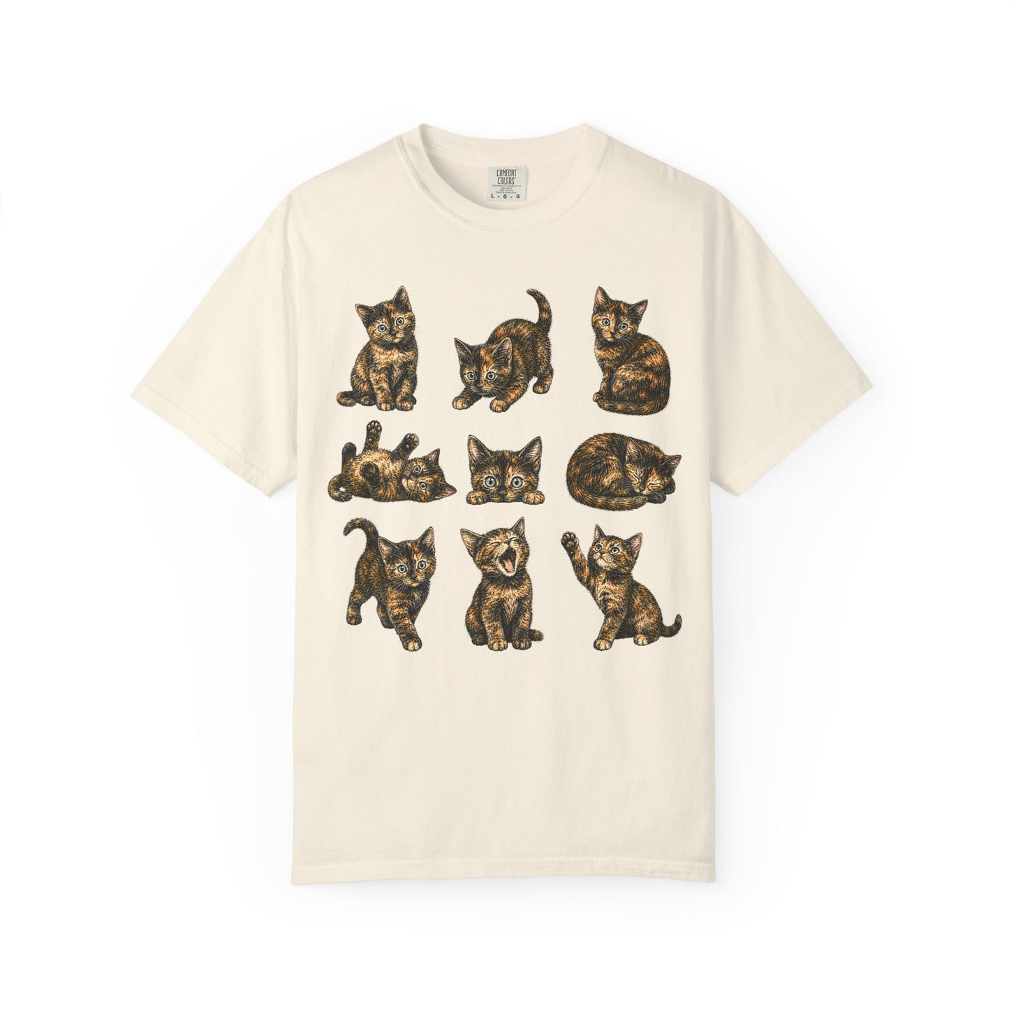 Funny Tortie Positions Cat T-Shirt