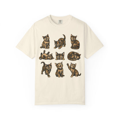 Funny Tortie Positions Cat T-Shirt
