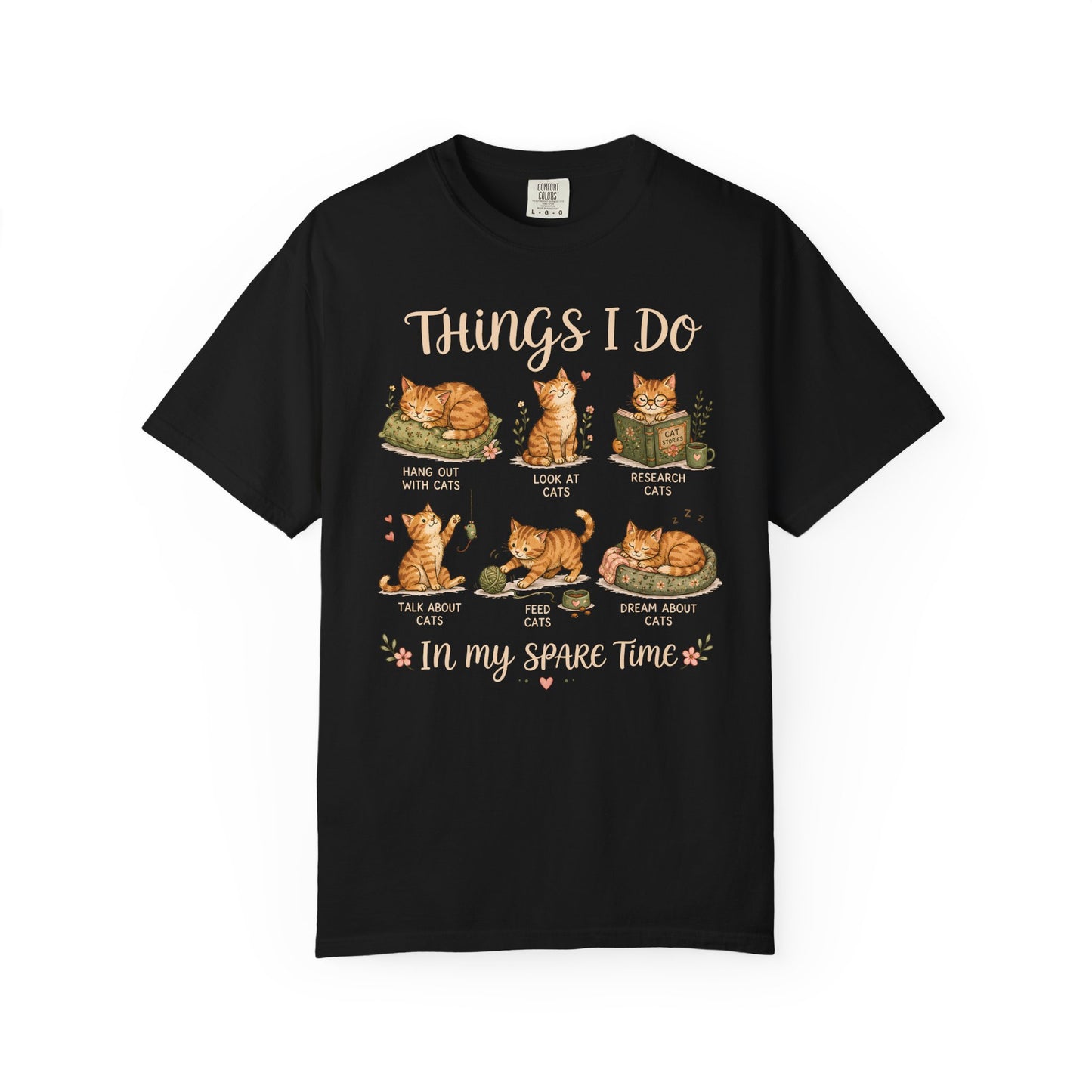Spare Time Cat T-Shirt