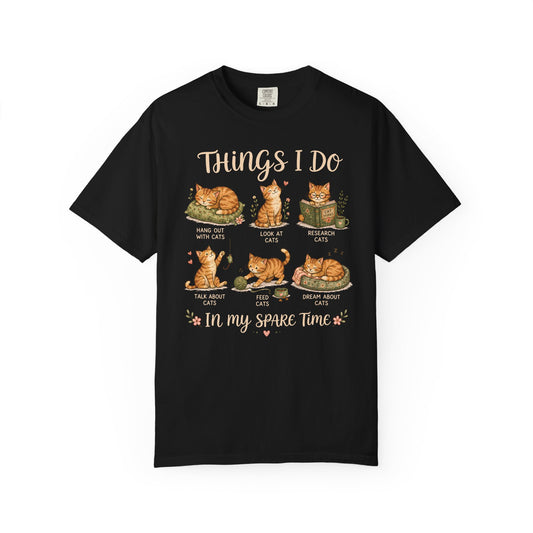 Spare Time Cat T-Shirt