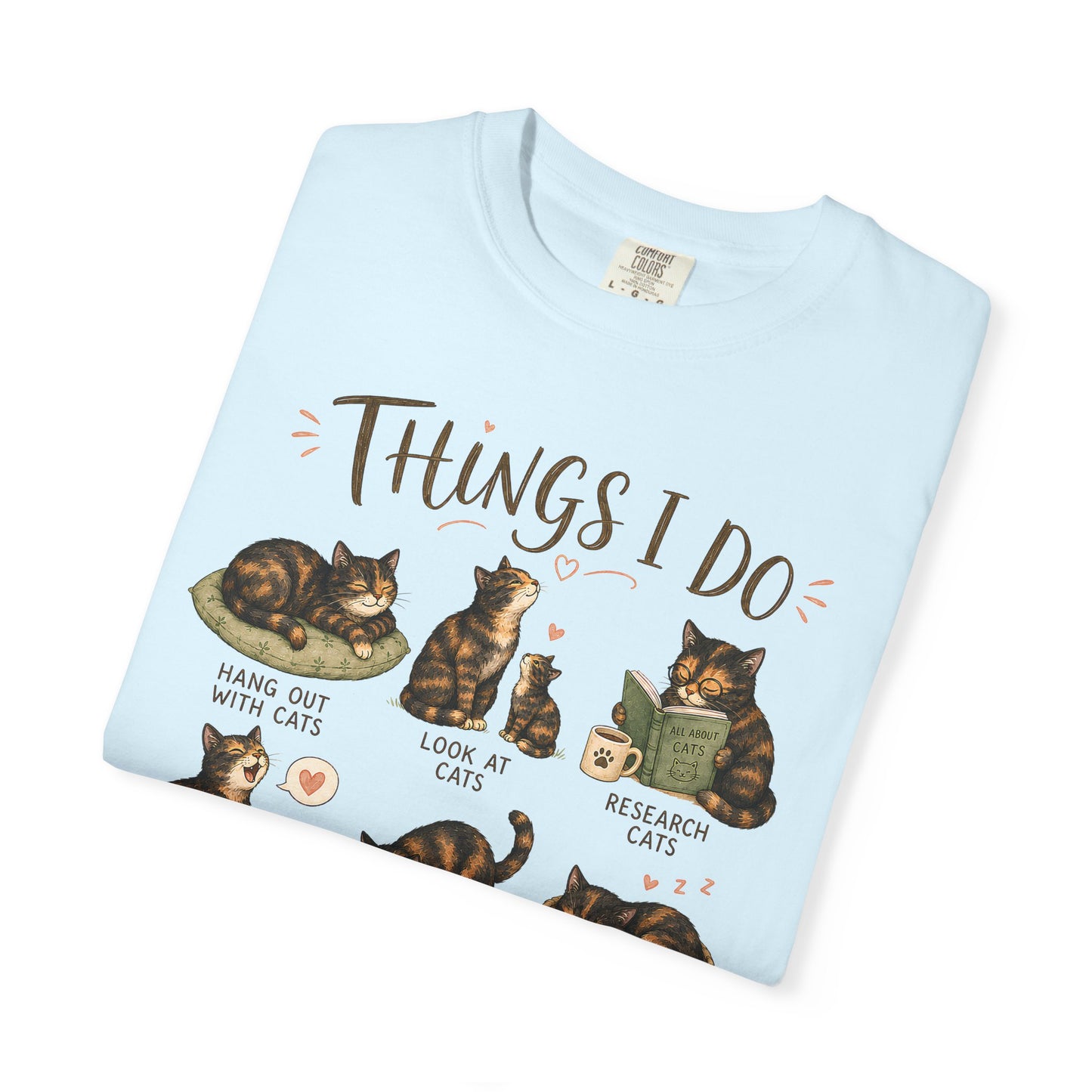 Spare Time Tortie Cat T-Shirt