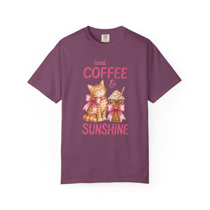 Iced Coffee & Sunshine Cat T-Shirt