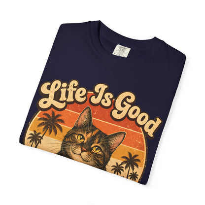 Life Is Good Tortie Cat T-Shirt