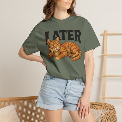 Later Orange Cat T-Shirt
