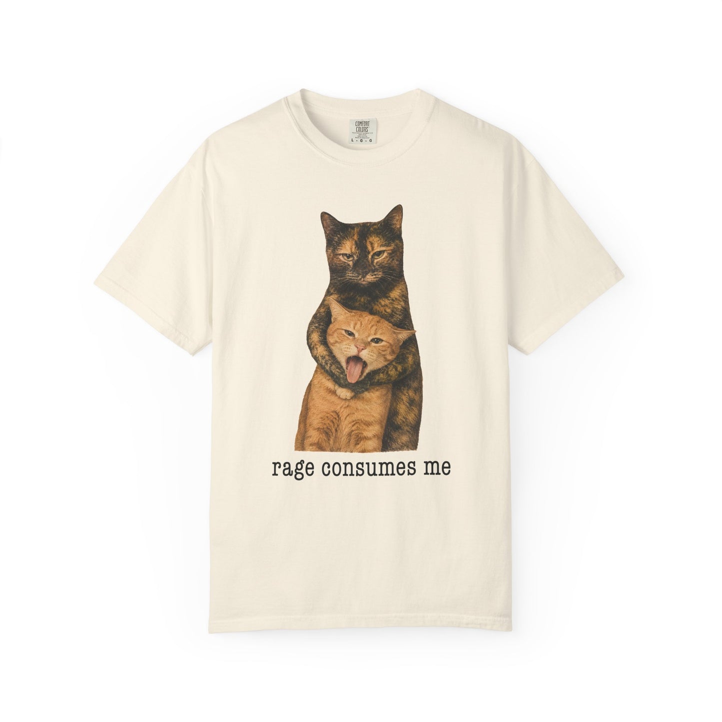 Rage Consumes Me Tortie Cat T-Shirt