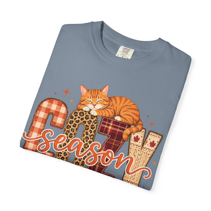 Cozy Season Fall Cat T-Shirt