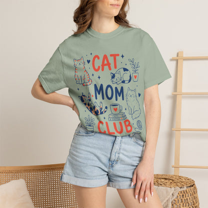 Orange & Tortie Cat Mom Club T-Shirt