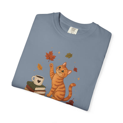 Cozy Fall Orange Cat T-Shirt