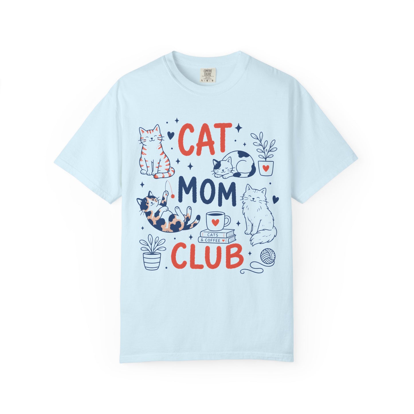 Orange & Tortie Cat Mom Club T-Shirt